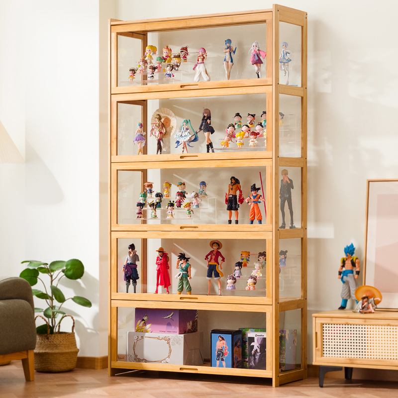 Storage - 大型アクリル透明フィギュアディスプレイキャビネット、模型玩具収納キャビネット、防塵キャビネット、フリップ式ディスプレイキャビネット
