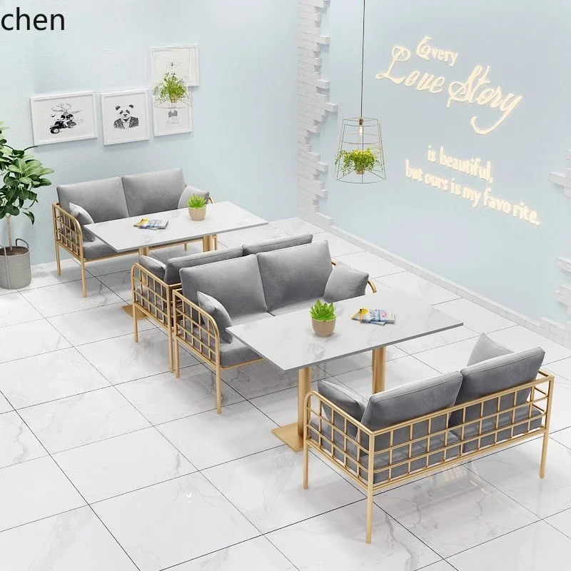 Sofas - TQH7.2カードシートソファ インターネットセレブスナックミルクティーショップカフェレストランデザートショップテーブル＆チェアセットダイニング家具