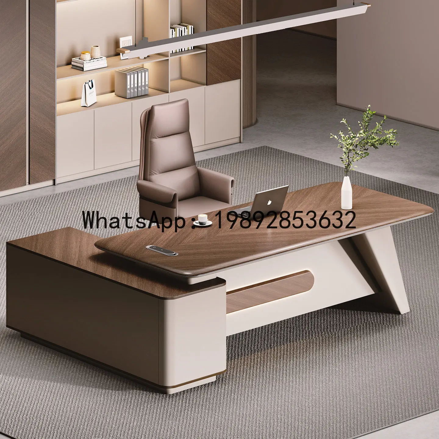 Chairs - H5.15 ボスオフィスデスクセット - 完全なオフィスデスクと椅子のセット、ボスデスク、エグゼクティブデスク、マネージャーズデスク