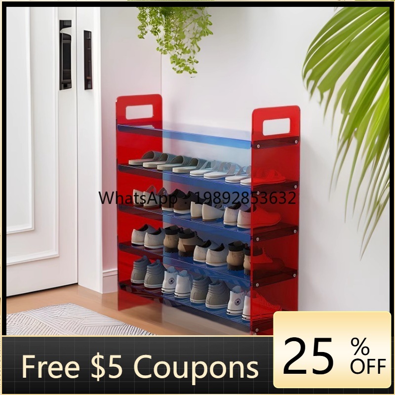 Shoe Rack Cabinet Narrow Entryway - LYY ライトラグジュアリー シンプル ホームシューズラック 寝室 クリーム色