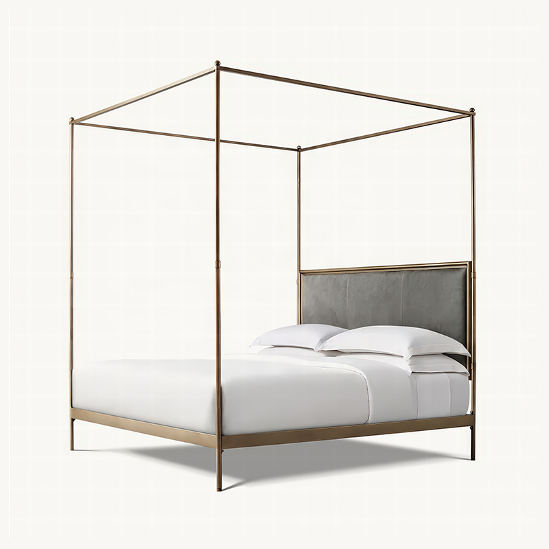 xx-フレンチスタイルのモダンなクイーンサイズの金属製ベッド - Canopy Bed Frame Metal Queen のレビューと価格