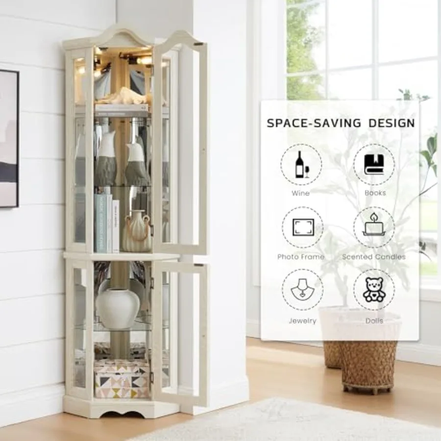 バーでの使用や酒類の保管に適した、角型の飾り棚。明るい木目調 - Storage のレビューと価格