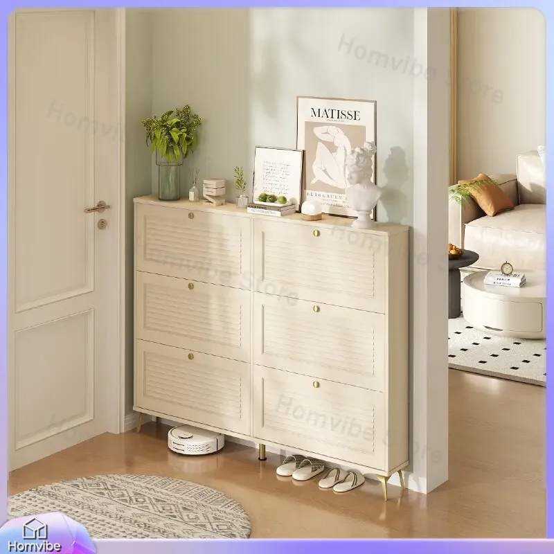 超薄型シューズキャビネット、無垢材製、狭い玄関に最適な収納、 - Shoe Rack Cabinet Narrow Entryway のレビューと価格