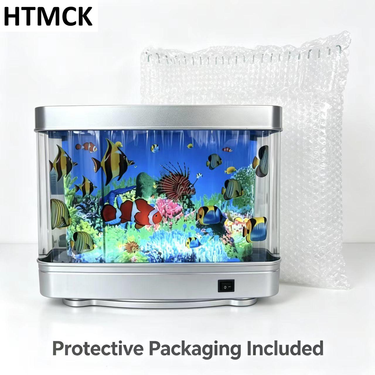 熱帯魚水槽ランプ 人工水槽装飾 バーチャルオーシャン ナイト - Floating Nightstand With Led Light のレビューと価格