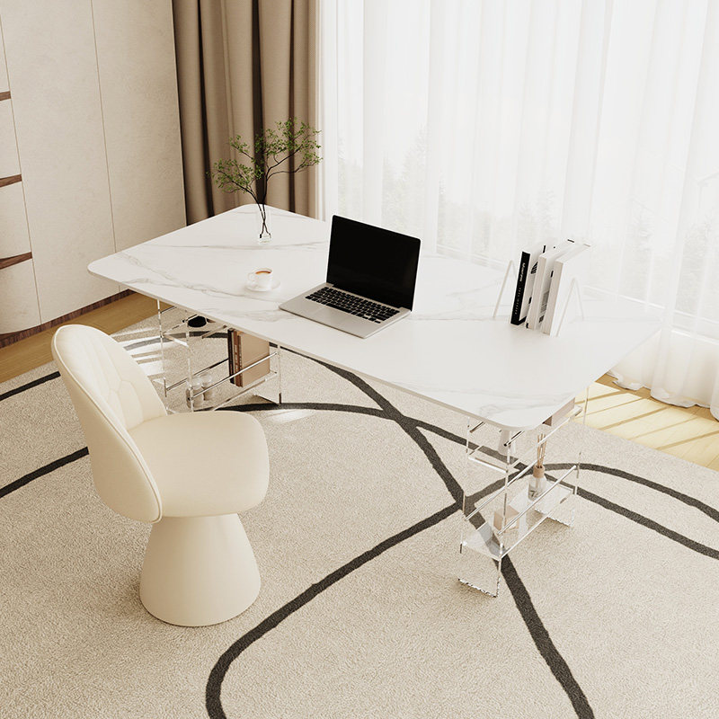 北欧の高級焼結石デスクモダンデザインバルコニーフローティング - Office Furniture のレビューと価格