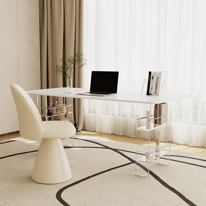 北欧の高級焼結石デスクモダンデザインバルコニーフローティング - Office Furniture のレビューと価格