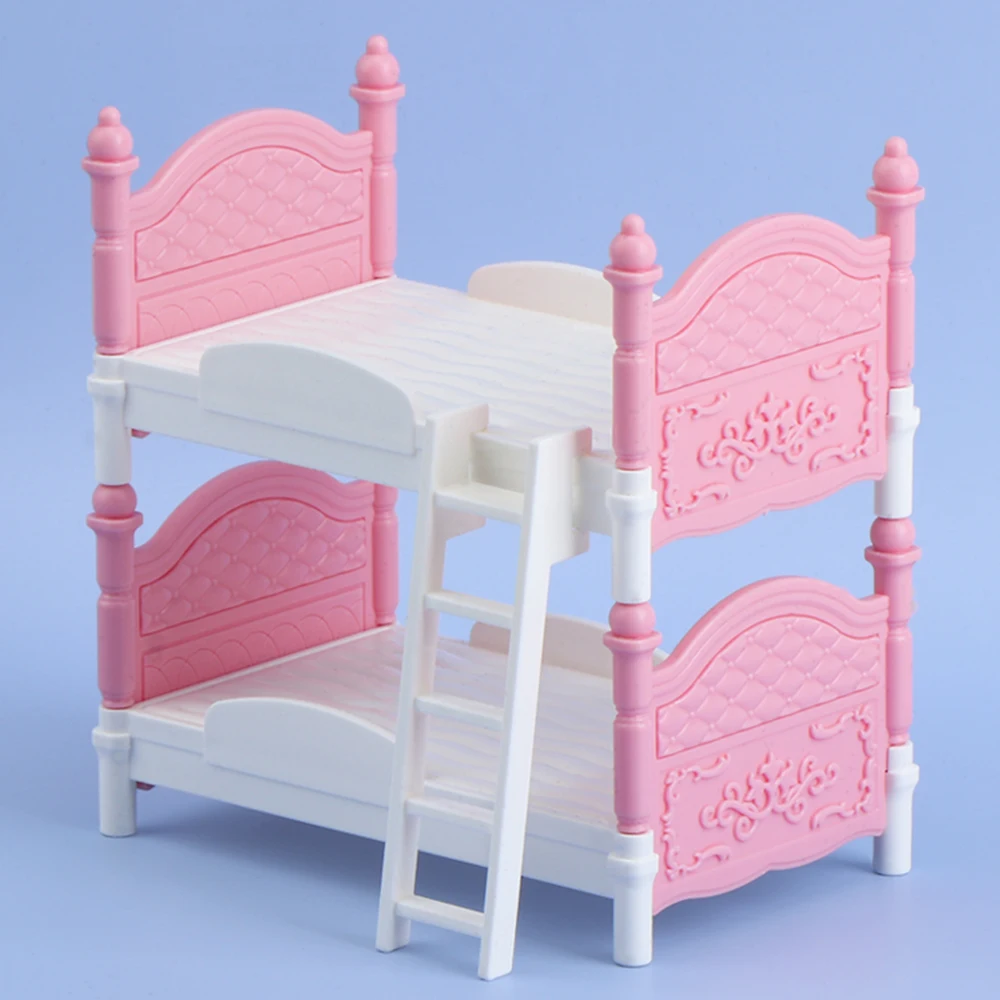 ミニチュアドールハウスダブルベッド寝室装飾玩具ドールハウスア - Bedroom Furniture のレビューと価格