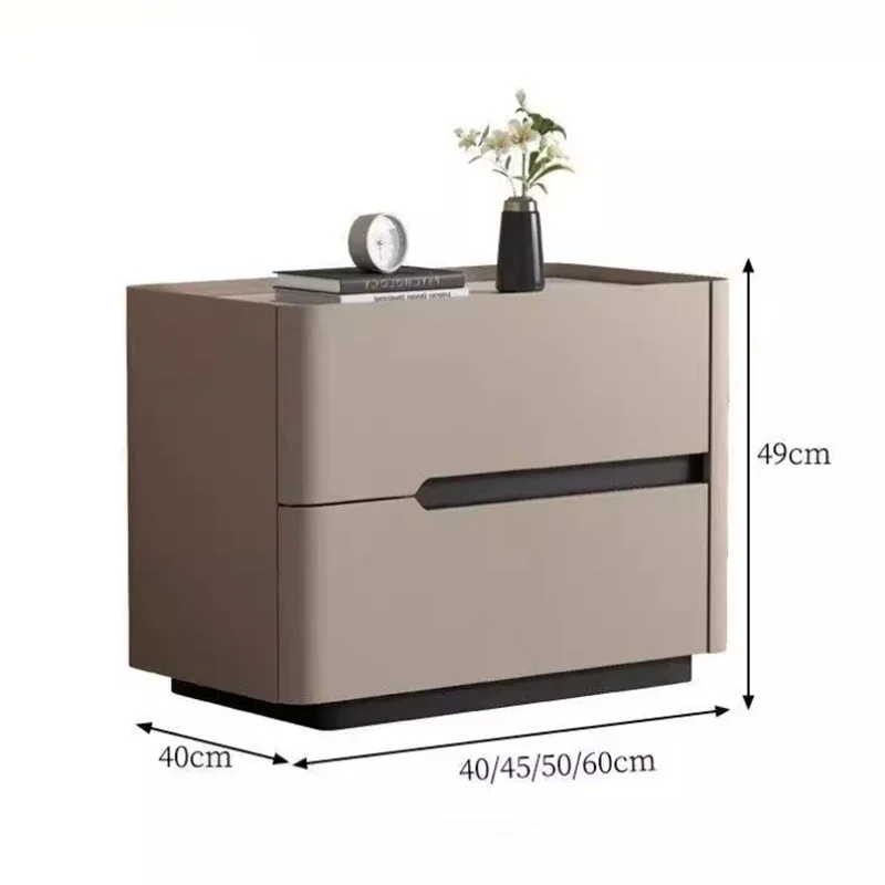 ミニマリストのベッドサイドテーブル引き出し,北欧のモダンな収 - Solid Wood Nightstand 2 Drawers のレビューと価格